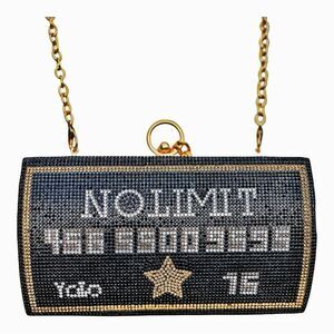 NWT Le Miel Rhinestone Embellished No Limit Shoulder Bag Fairycore Whimsigoth